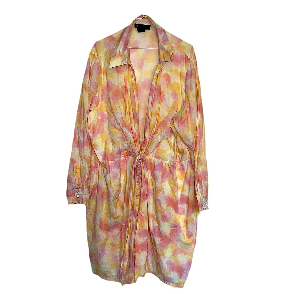 Tie-dye dress wrap